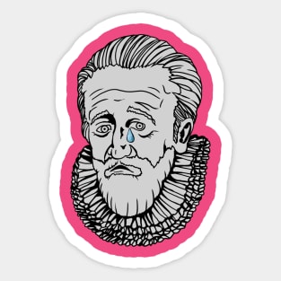 Sad King Henry Sticker